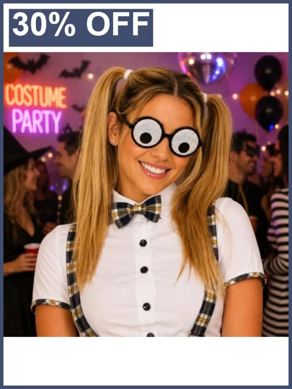 Googly Eye Glasses Funny Eyeball Costume Accessory Halloween Party Photo Booth